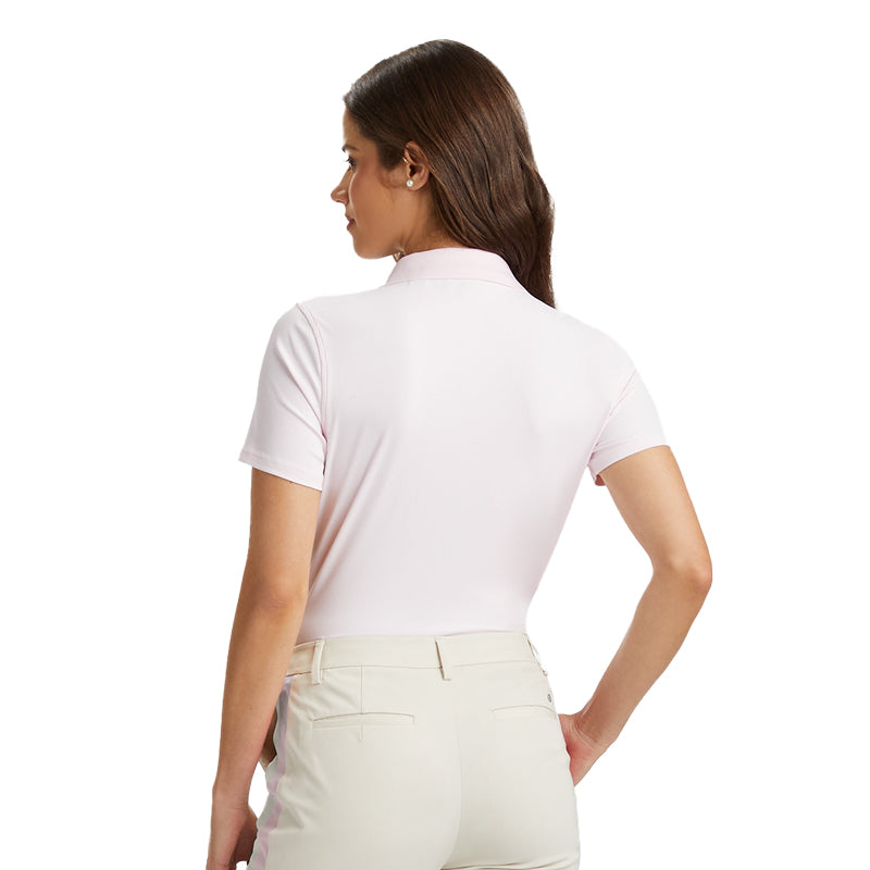 GFORE Ribbed Tech Nylon Women's Polo (Blush)