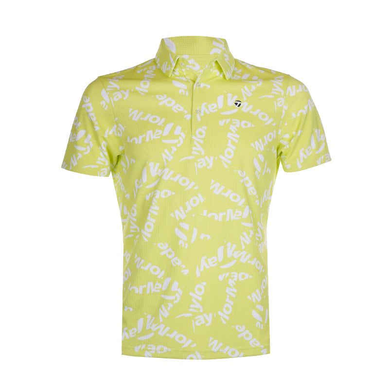 TAYLORMADE Graphic Men's Polo (Lemon)