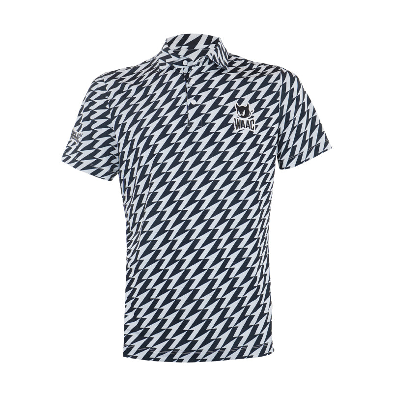WAAC Korea Player's Edition Arrow Print Men's Polo (Black)