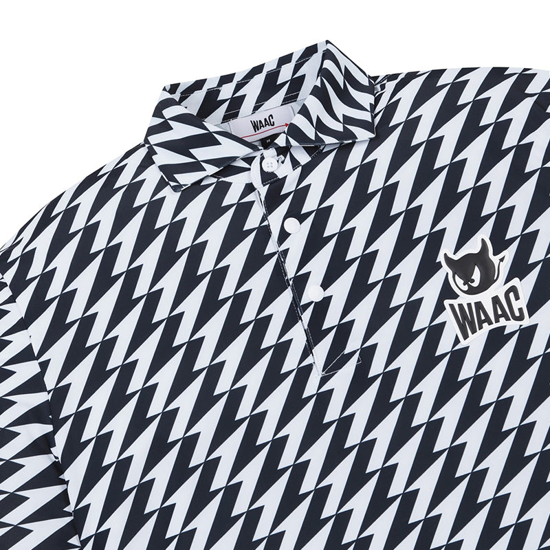 WAAC Korea Player's Edition Arrow Print Men's Polo (Black)