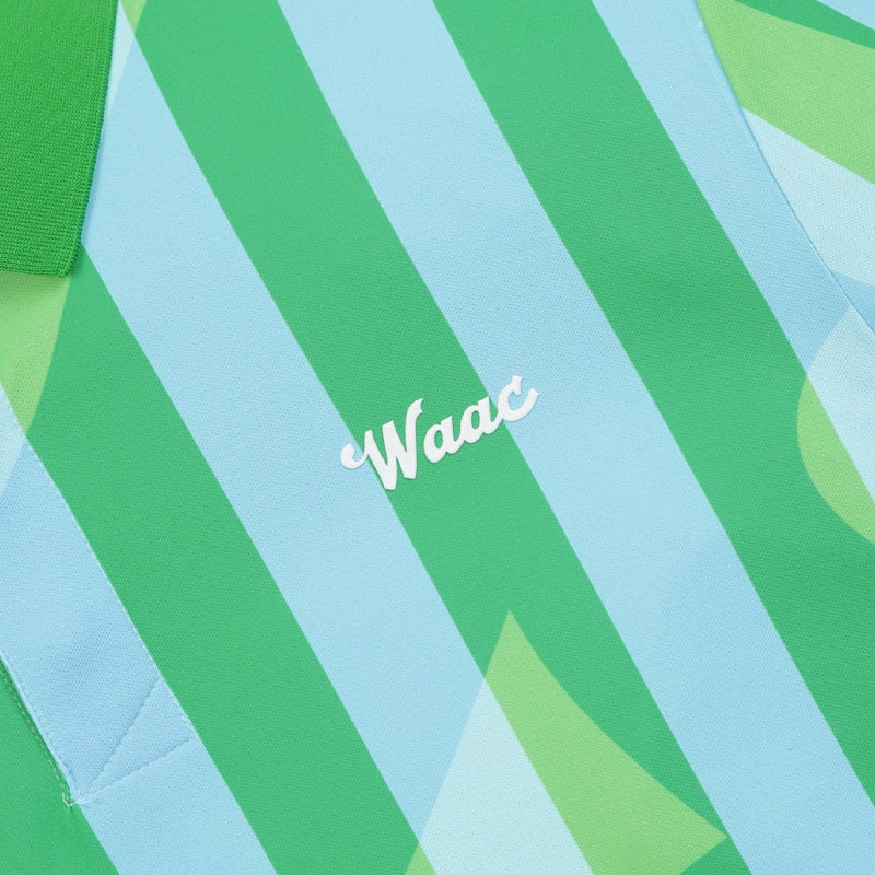 WAAC Korea Vertical Print Men's Polo (Green)