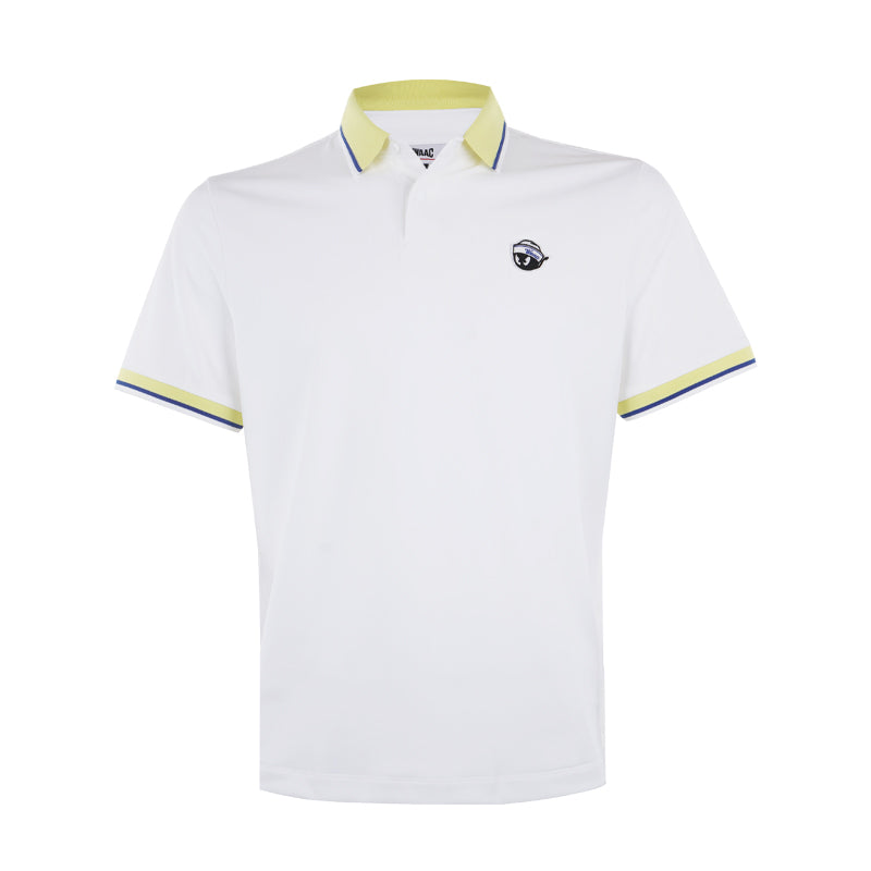 WAAC Korea Sailor Pique Men's Polo (White/Yellow)