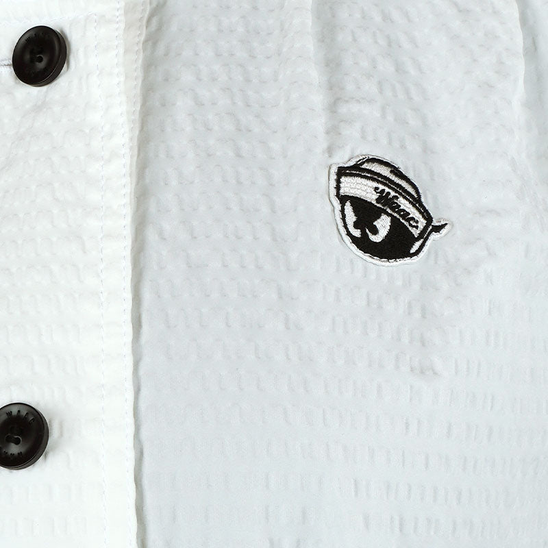 WAAC Korea Seersucker Sleeveless Dress (White)