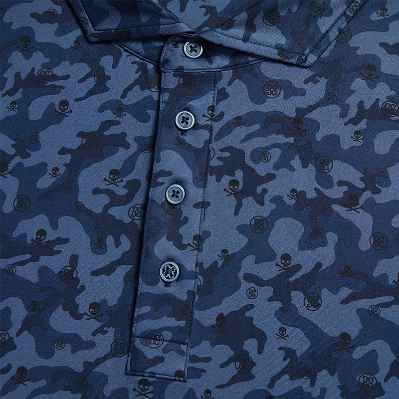 GFORE Mapped Camo Men's Jersey Polo (Twilight)