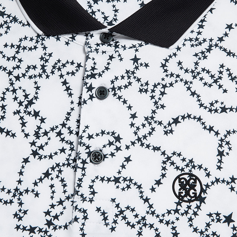 GFORE Star Dust Rib Men's Polo (Snow)