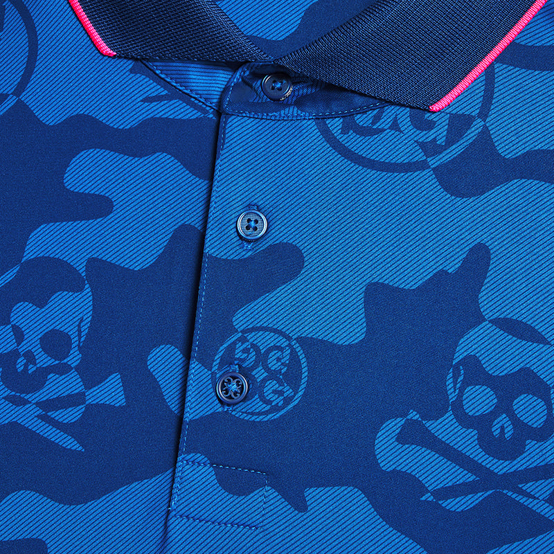 GFORE Rib Exploded Camo Men's Polo (Space)