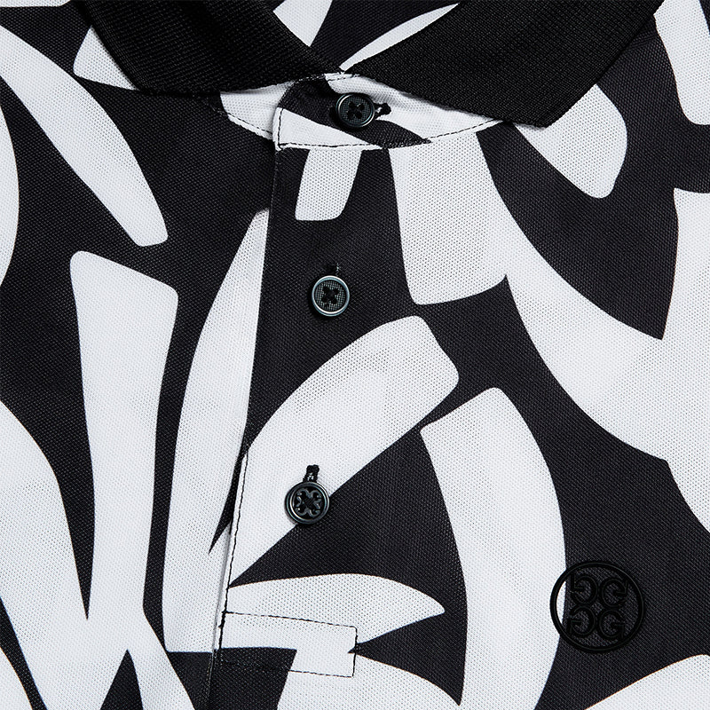 GFORE Contrast Pique Men's Polo (Onyx)