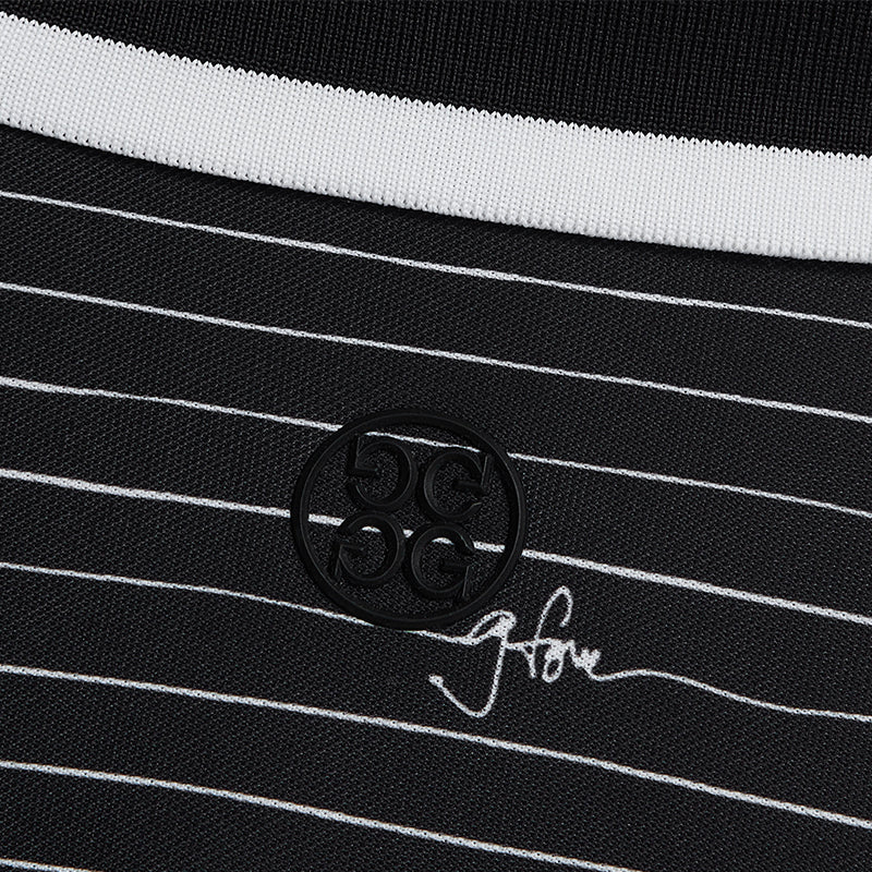 GFORE Script Pique Men's Polo (Onyx)