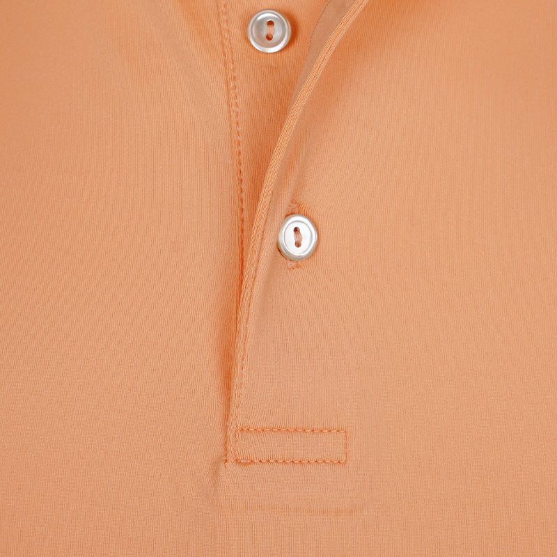 PETER MILLAR Solid Performance Jersey Men's Polo (Orange Nectar)