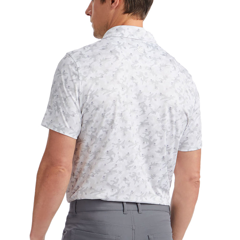 GFORE Floral Jersey Men's Polo (White)