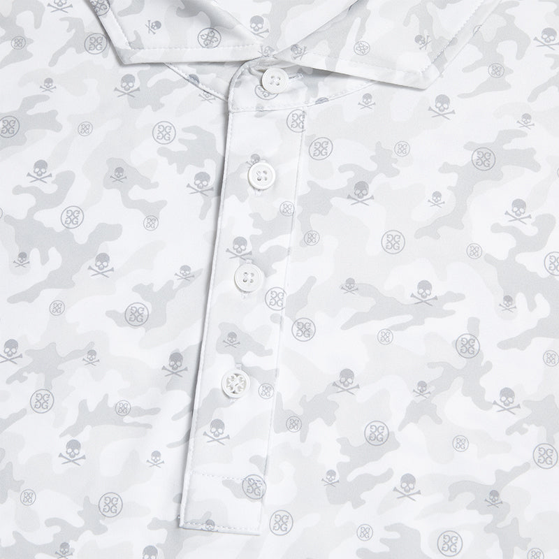 GFORE Floral Jersey Men's Polo (White)