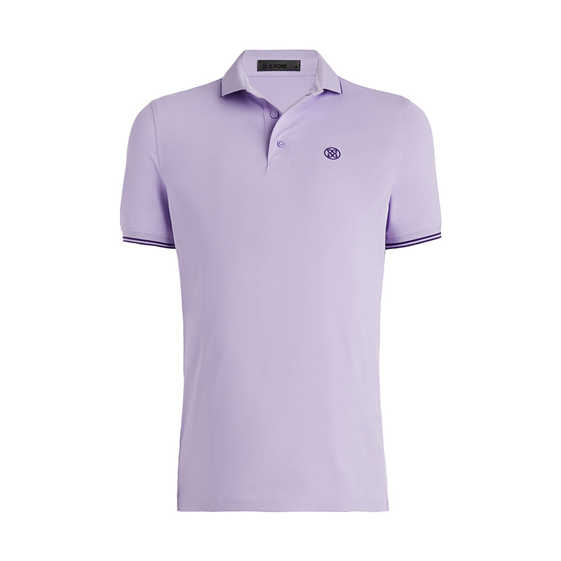 GFORE Rib Collar Tech Piqu‚ Modern Spread Collar Men's Polo (Aura)