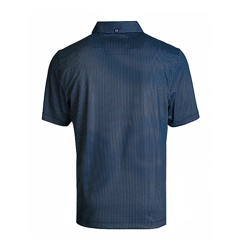 CUTTER & BUCK Pike Eco Shadow Check Print Men?s Polo (Navy)