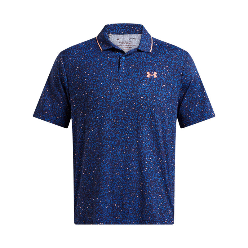 UNDER ARMOUR Iso-Chill Edge Men's Polo (Blue/Orange)