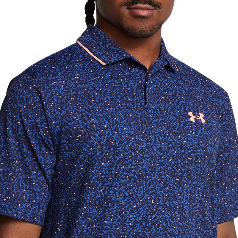 UNDER ARMOUR Iso-Chill Edge Men's Polo (Blue/Orange)