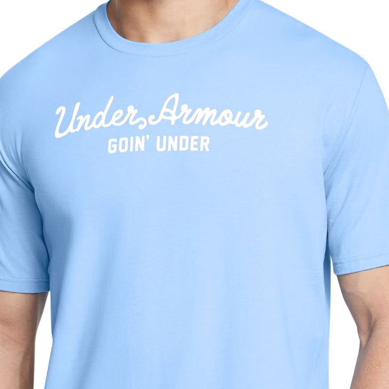 UNDER ARMOUR Golf Script Wordmark Men's T-Shirt (Horizon Blue)