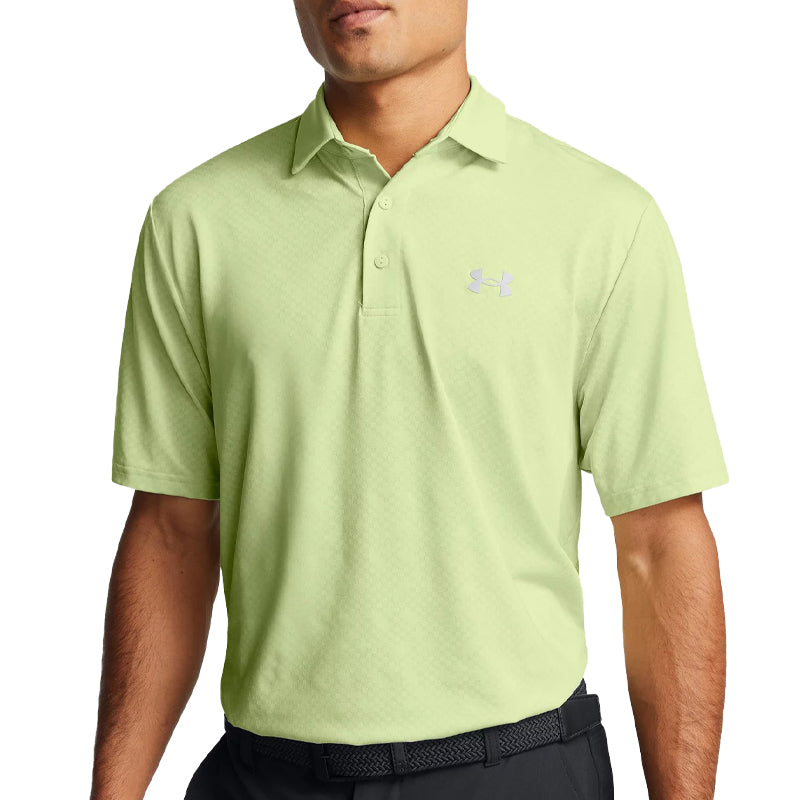 UNDER ARMOUR Playoff 3.0 Check Jacquard Men's Polo (Retro Green)