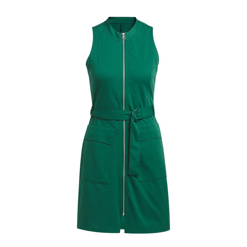 ADIDAS Go-To Zip Dress (Green)