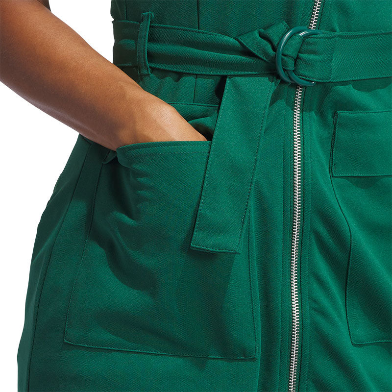 ADIDAS Go-To Zip Dress (Green)