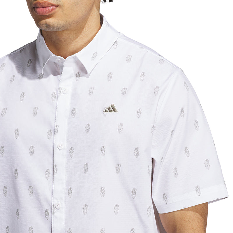 ADIDAS Go-To Resort Button Down Men?s Polo (White)