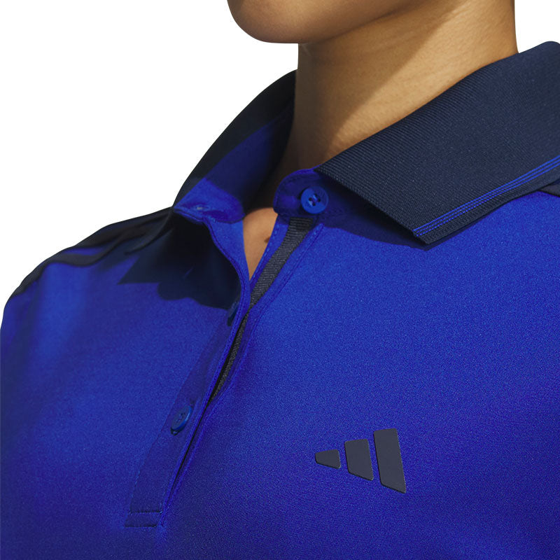 ADIDAS 3-Stripes HEAT.RDY Short Sleeve Women's Polo (Black)