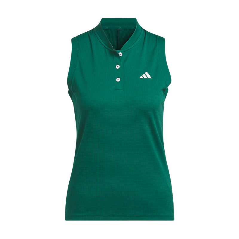 ADIDAS Ultimate365 Tour TWISTKNIT Women's Sleeveless Polo (Green)