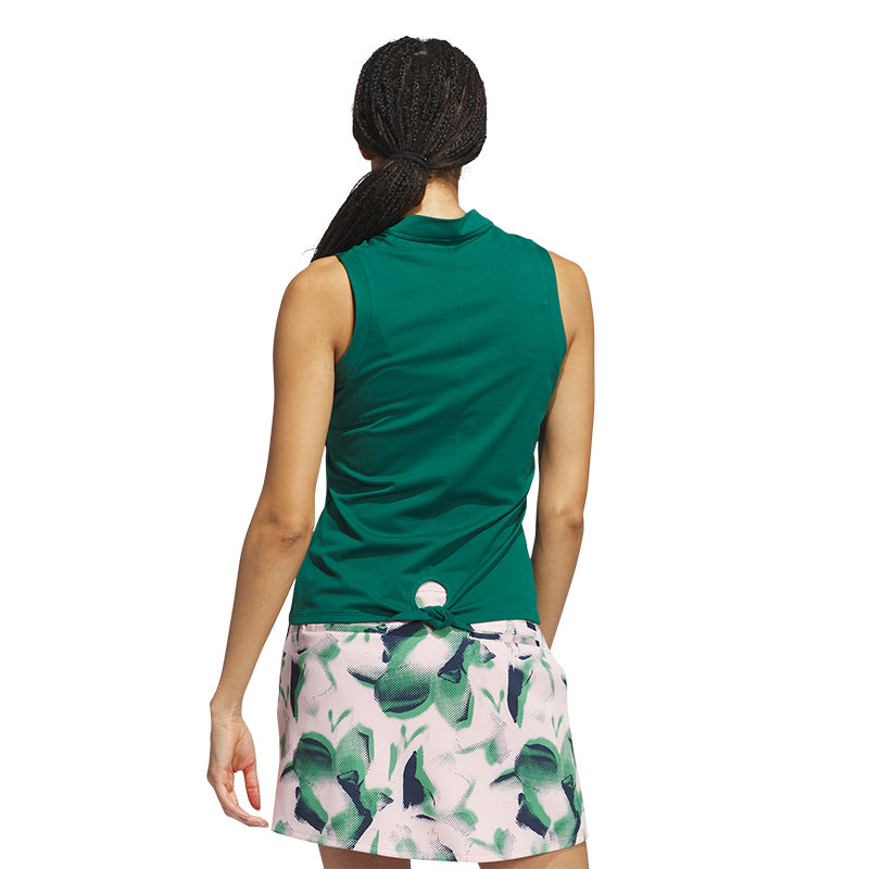 ADIDAS Ultimate365 Tour TWISTKNIT Women's Sleeveless Polo (Green)