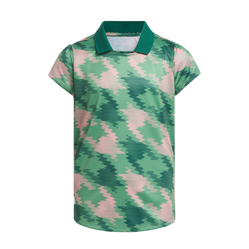 ADIDAS HEAT.RDY Print Girl's Polo (Green)