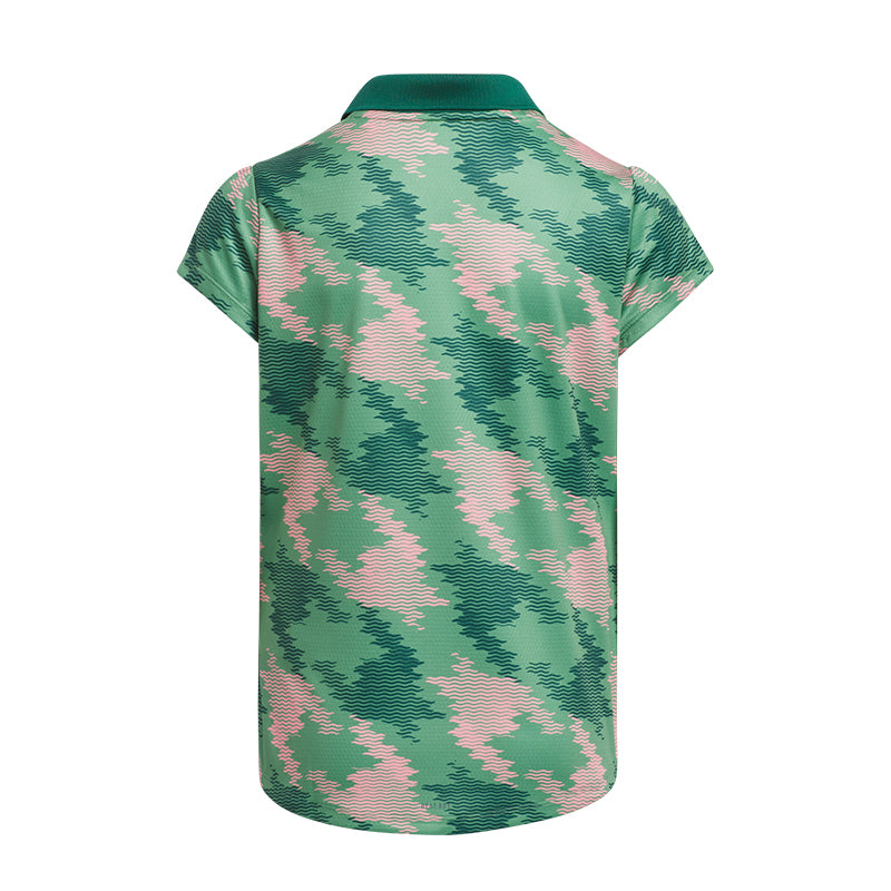 ADIDAS HEAT.RDY Print Girl's Polo (Green)