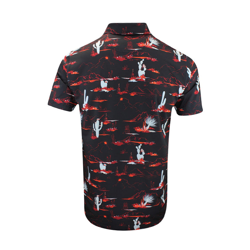 PUMA MATTR Bushland Men's Polo (Black/Red)
