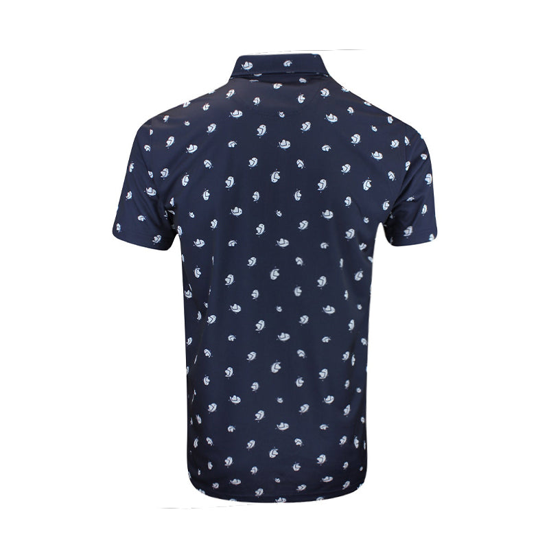 PUMA Pure Love Birdies Men's Polo (Deep Navy/White)