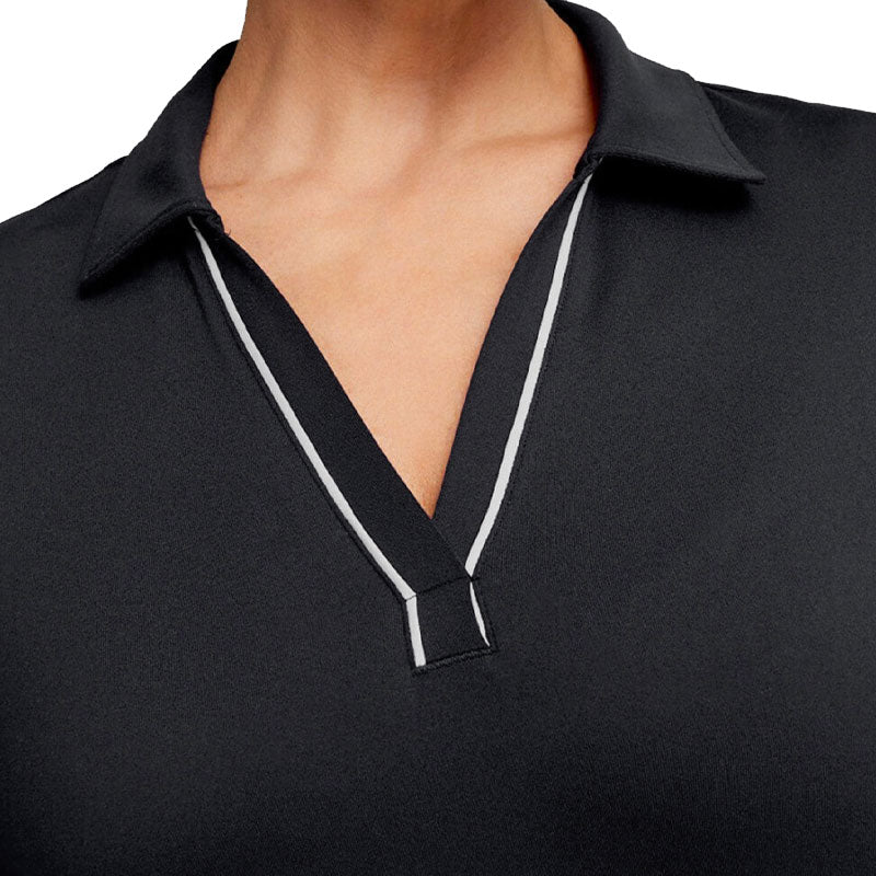 PUMA CLOUDSPUN Piped Golf Women's Polo (Black)