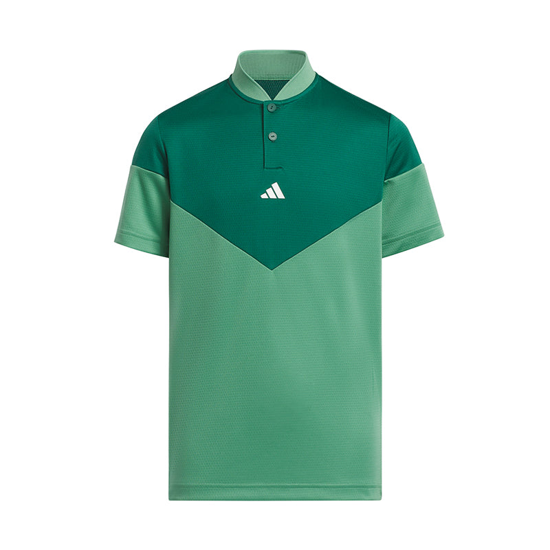 ADIDAS HEAT.RDY Sport Collar Boy's Polo (Green)