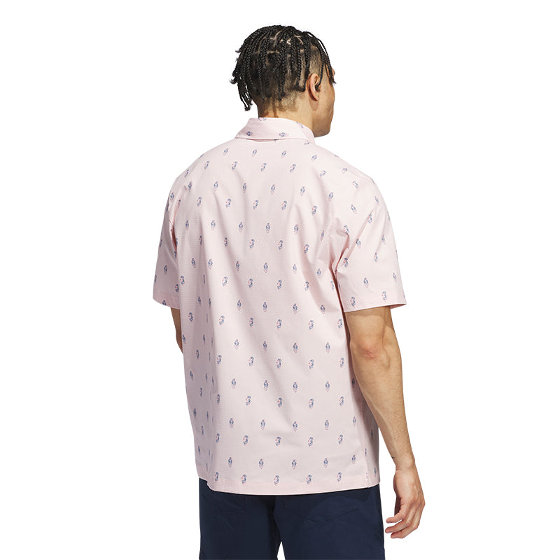 ADIDAS Go-To Resort Button Down Men’s Polo (Pink)