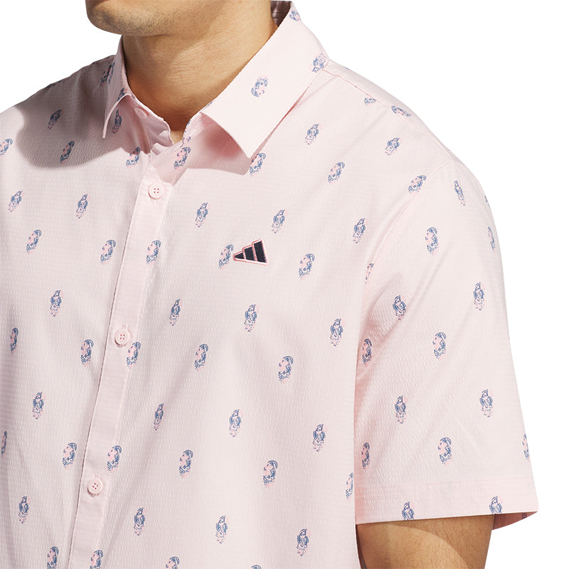 ADIDAS Go-To Resort Button Down Men’s Polo (Pink)
