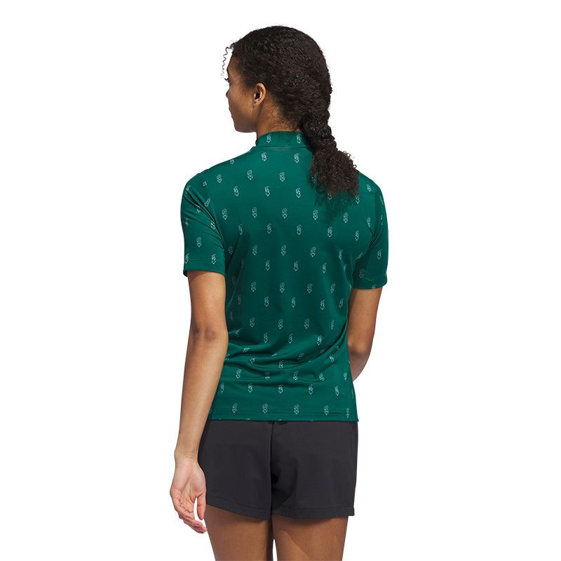 ADIDAS Go-To Paisly Women?s Mock Shirt (Green)