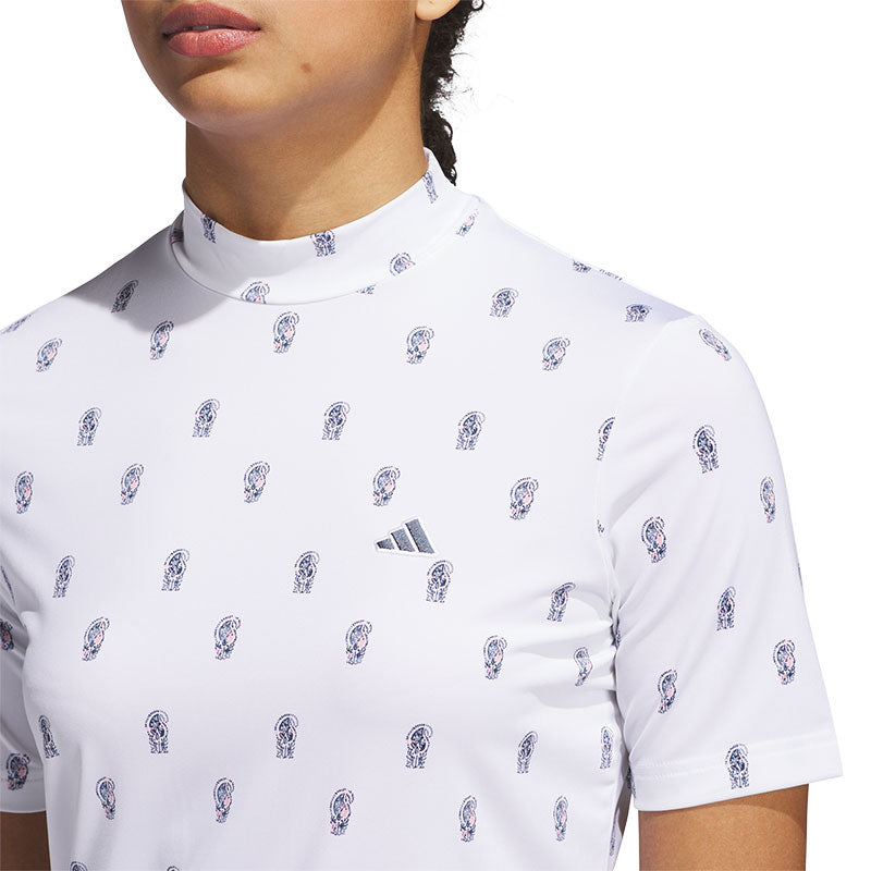 ADIDAS Go-To Paisly WomenÆs Mock Shirt (White)
