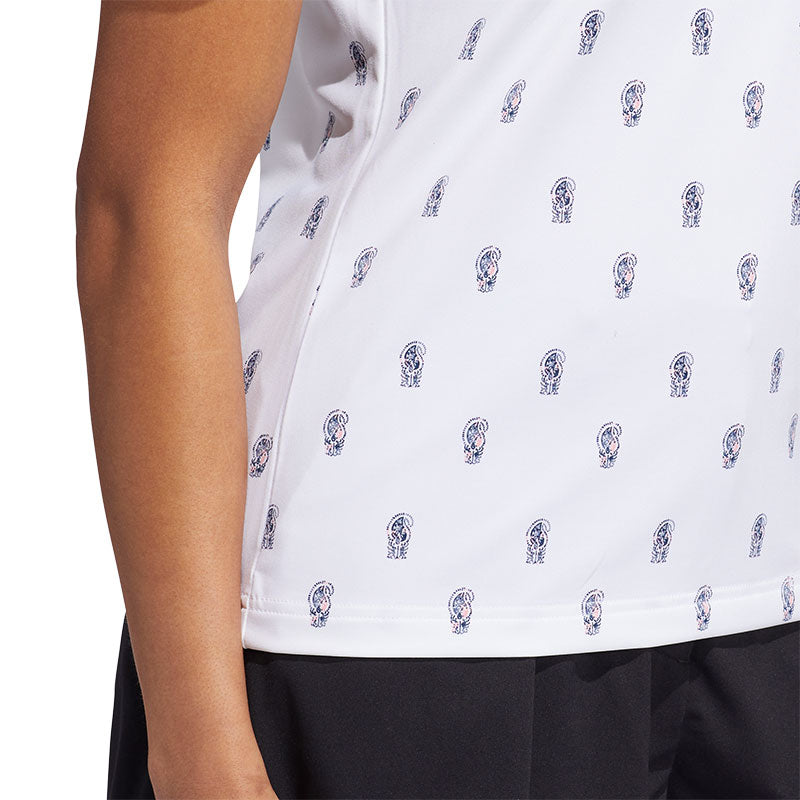 ADIDAS Go-To Paisly WomenÆs Mock Shirt (White)