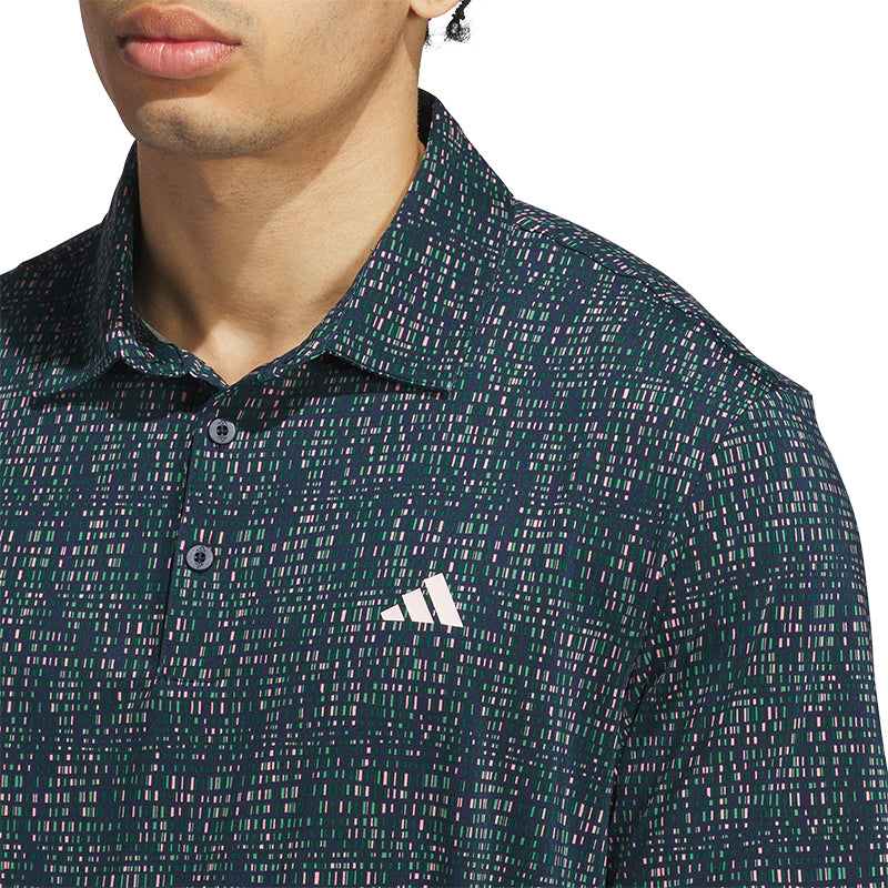 ADIDAS Ultimate365 Power Grid Print Men?s Polo (Navy)