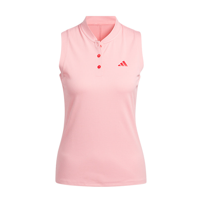 ADIDAS Ultimate365 Tour TWISTKNIT Women?s Sleeveless Polo (Pink)
