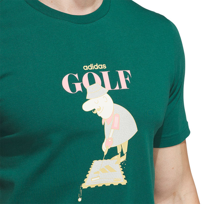 ADIDAS Chip Greens Graphic Men's T-Shirt (Green)