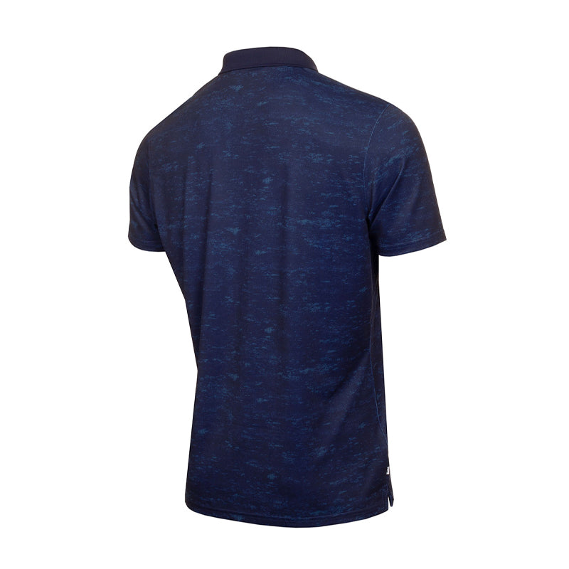 CALVIN KLEIN Textured Slate Men's Polo (Evening Blue)