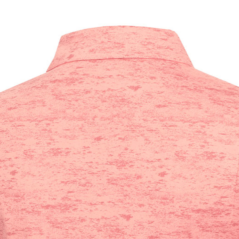 CALVIN KLEIN Slate Printed Women's Polo (Coral Almond)