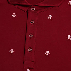 G/FORE Embroidered Skull & Tees Tech Jersey Men’s Polo