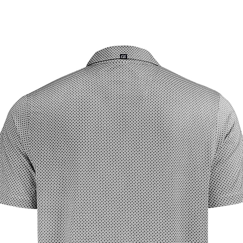 CUTTER & BUCK Pike Eco Diamond Dot Print Recycled Men's Polo (Black)