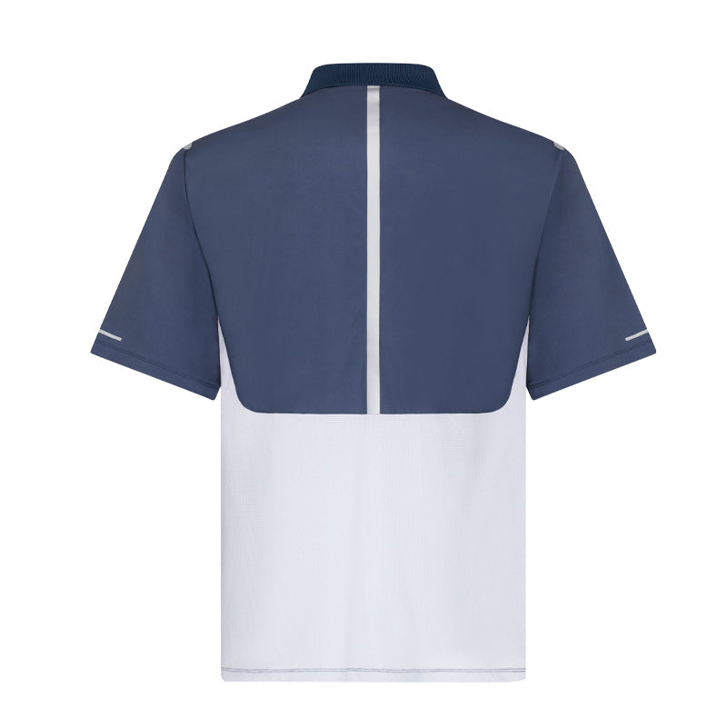 MANORS Frontier Men's Quarter Zip Polo (Navy)