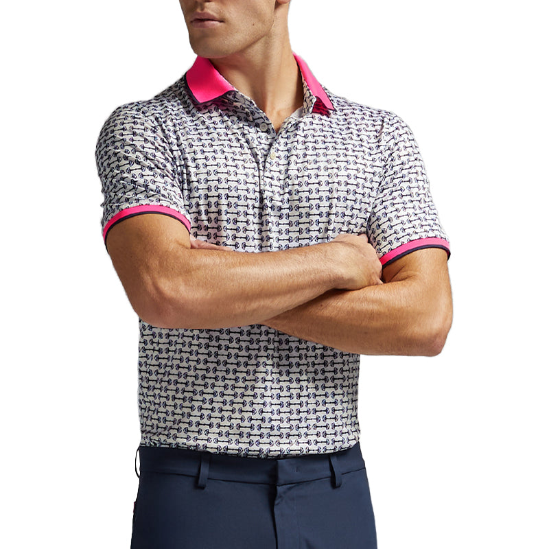 GFORE G Link Tech Jersey Men's Polo (Stone)