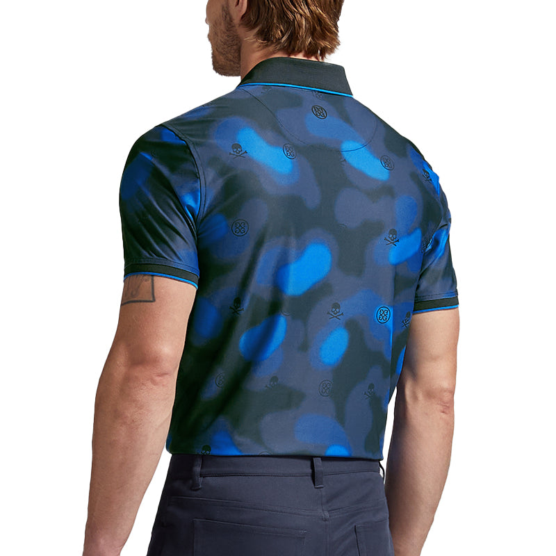 GFORE Blur Icon Camo Tech Piqu? Men's Polo (Twilight)