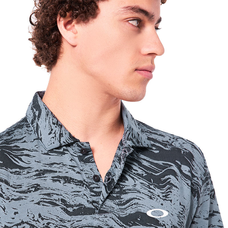 OAKLEY Duality Jacquard Men’s Polo (Black/Grey)