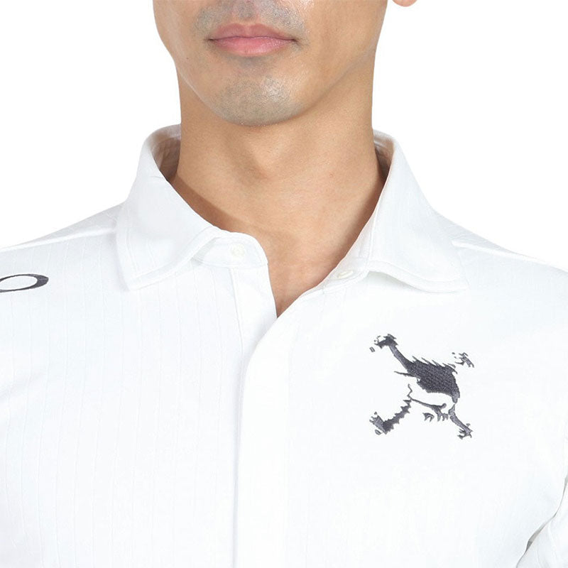 OAKLEY Japan Skull Sleek Stripe Men's Polo (White)